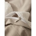 thumbnail image 5 of Move Over Taupe Lace Bedding Sets Twin Boho Chic Duvet Cover Set Washed Microfiber Lace Pattern No Filling, 5 of 8