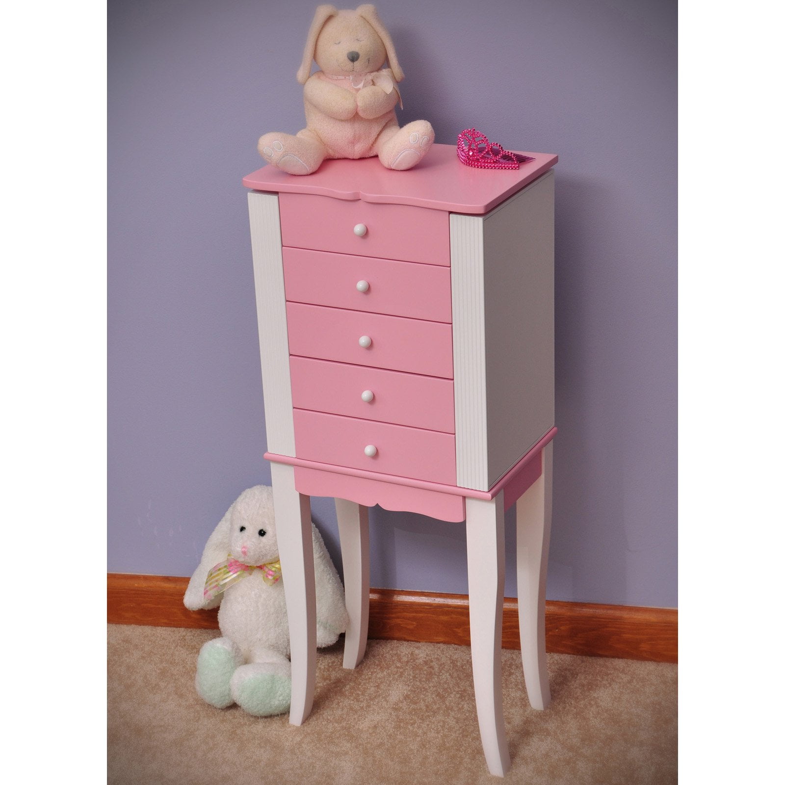 girls white armoire