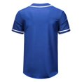 thumbnail image 5 of Laqbezok Men's Classic Baseball Jersey Shirt, Short Sleeve Button Down Sporty Top, Casual Hip Hop Streetwear Tee with Contrast Piping, 5 of 10