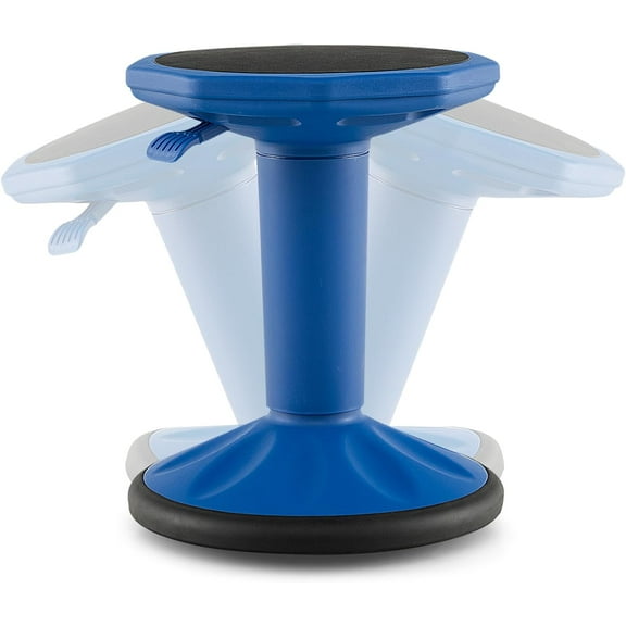 HJTER Wobble Stools for Classroom Seating - Wiggle Stool with Adjustable Height, 24" Active Learning Stool, Sitting Balance Chair for School, Office Stand Up, Flexible Seating Wobble Chair, Navy