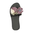 thumbnail image 2 of mtvxesu Slides for Women, Women's Thick Sole Mules One Line Slippers Flower Patchwork Sandals Slide Sandals Women Beach Shoes Final Markdown, 2 of 8