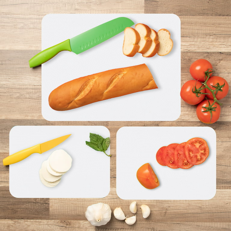 Simply Genius Plastic Cutting Boards for Kitchen - Color Coded Chopping  Board Set - Flexible Cutting Mats for Meat & Vegetables - Dishwasher Safe