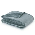 thumbnail image 5 of Better Homes & Gardens Soft Plush Grey Throw Blanket, 5 of 5