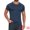 Dark Blue, variant on DARING DIVA Men's Workout Stretch Crew Neck Short Sleeve T-Shirt M Dark Blue
