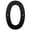 Matte Black, variant on Heavy-Duty House Numbers, #0, 4 Inches, Matte Black by Stone Harbor Hardware