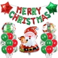 thumbnail image 5 of Globos navideños Decoración Árbol de Navidad Inflable Papá Noel Alce Muñeco de nieve Trineo Banner Adorno de globo de helio Globo de aluminio, 5 of 5