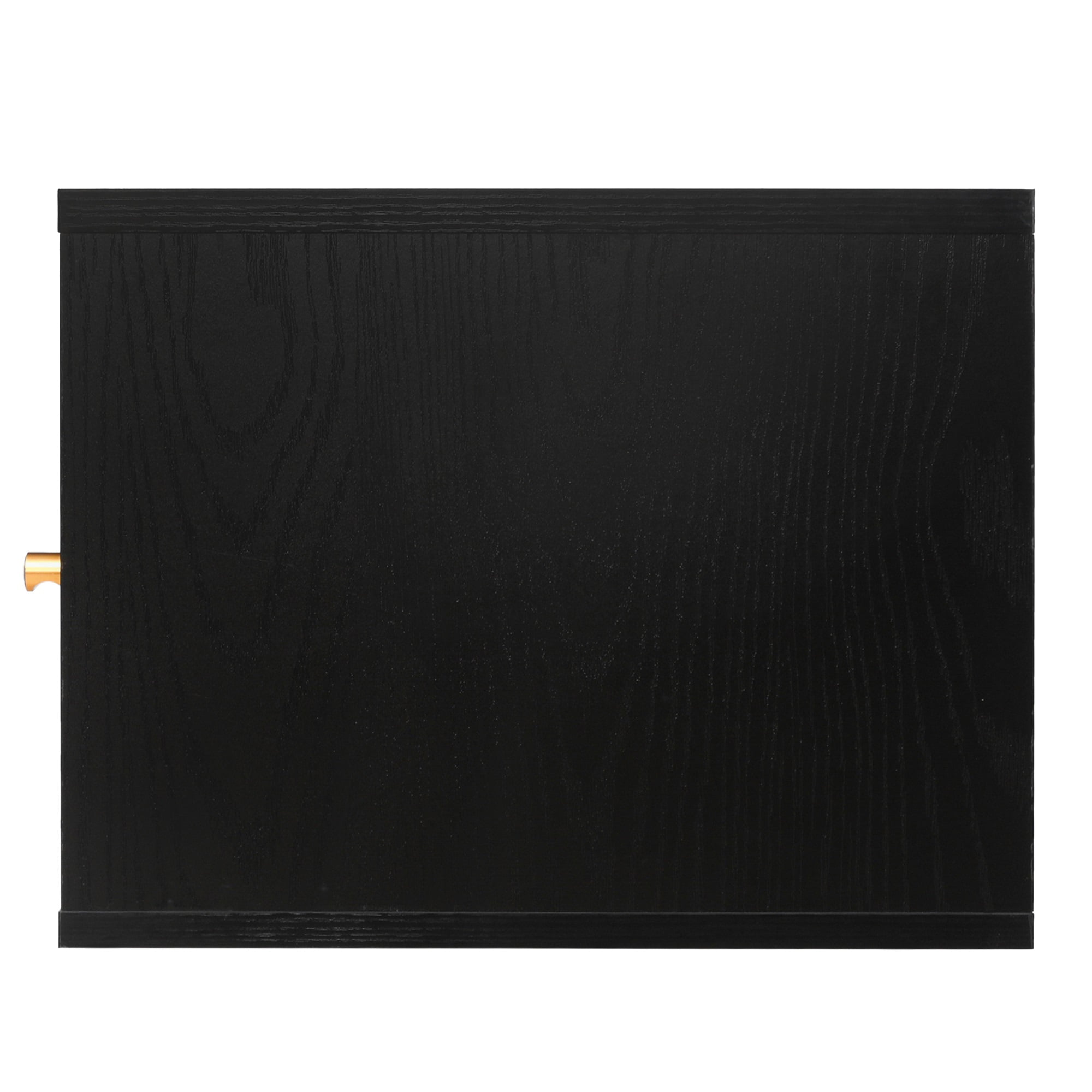 Resenkos Wall Hanging Decorative Cabinet, Rattan TV Stand, Suitable for Living Room, Study, Black Resenkos Wall Hanging Decorative Cabinet, Rattan TV Stand, Suitable for Living Room, Study, Black