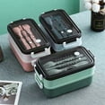 thumbnail image 2 of Thermal Insulation Lunch Container With Secure Lid Nonrust Steel Double Layer Design For Students Professional, 2 of 12