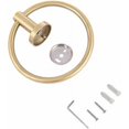 thumbnail image 5 of Toallero de pared redondo de acero inoxidable 304 (dorado), 5 of 5