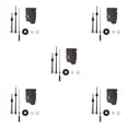 thumbnail image 1 of QualitChoice Modern Hanging Household Cross Stitch Clock Swing Repair Quartz Clocks Pendulum Movement Parts Part Shaft for Clockwork Tools Black 5Set, 1 of 6