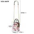 thumbnail image 2 of FORMRS Crossbody Bag for Women Quilted Travel Shoulder Cell Phone Purse with Chain Strap Handbag, Pink Ice Cream, 2 of 7