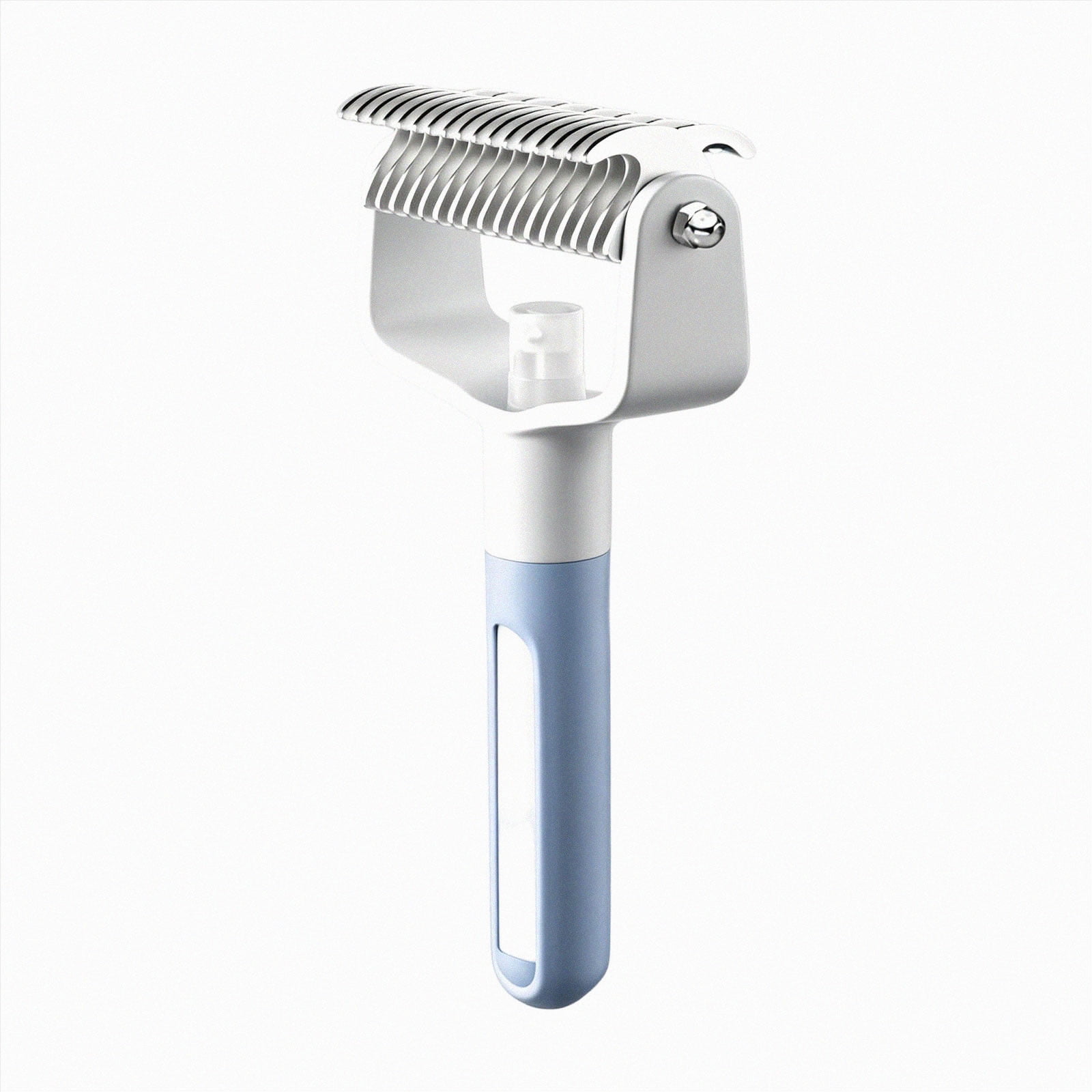 Olilia Pet Brush with Spray Function Double-Sided Detangling Brush Spray Brush for Cleaning Cat and Dog Hair Pet Cat Cleaning Special for Long-Haired Pets.Blue