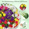 thumbnail image 2 of Waipfaru Artificial Flowers for Outdoors Fake Plants Outside Decoration, 24 Bundles UV Resistant Silk Morning Glory,Realistic Faux Flowers for Planter Porch Patio Yard Decor, 2 of 7