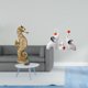 thumbnail image 2 of Figura de resina de dorado, adorno escultural para oficina, armario, dormitorio, sala de estar, chimenea, escritorio, decoración, estatua de, 2 of 8