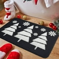 thumbnail image 4 of Dpityserensio Christmas Rug Christmas Snowflake Rugs Christmas Tree Carpet Machine Washable Non Slip Absorbent Easy Care Holiday Decor for LivingRoom Bath Door Festive Carpet Christmas, 4 of 7