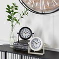 thumbnail image 2 of DecMode 8" Multi Colored Metal Clock, Set of 2, 2 of 9