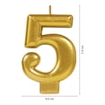thumbnail image 3 of Velas de Cumpleaños Granmark No. 5 Dorada, 3 of 4