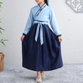thumbnail image 3 of Conairie Boys Girls Hanfu Dresses Chinese Style Wide Sleeves Tai Chi Uniform Kid Outfit Performance Blue 2-3 Y, 3 of 4