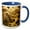 Blue/White, variant on 3drose, Jonah by Albert Pinkham Ryder Amerian Artist, 11oz Two-tone Green Mug