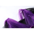 thumbnail image 4 of Disfraz de bruja morada para Halloween, disfraz de niña para fiesta de carnaval, disfraz de Purim para niña, con sombrero y escoba, 4 of 5