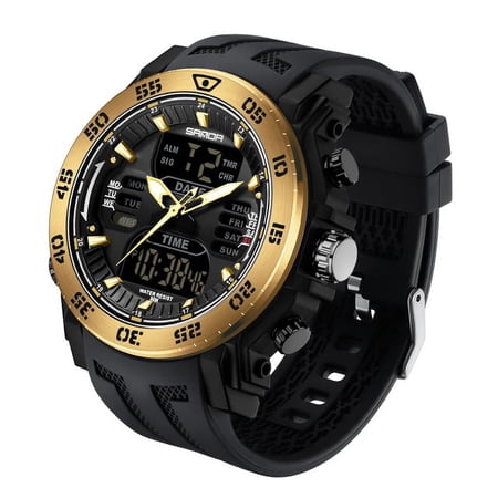 Sanda 2022 Men Watches Sport Military Quartz Watch 50m Waterproof Wristwatch For Male Led Digital Clock Relogios Masculino 6029 - Quartz Wristwatches