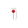 thumbnail image 2 of OFFIGAM 600 Pcs Petites Épingles de Marquage Rouges en Plastique pour Usage de Bureau, 2 of 8