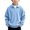 Light Blue, variant on BXJX Boys Sweatshirts with Half Zip Size 6 T, Lapel Collar Long Sleeve Waffle Knit Casual Pullover Tops Army Green