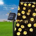 thumbnail image 4 of Cadena de luces solares para exteriores, 12 m, 100 LED impermeables, 8 patrones para jardín, patio y fiesta (blanco cálido), 4 of 4