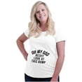 thumbnail image 4 of Oh My God Becky Look At This Bump Women's Maternity T Shirt Tee Brisco Brands S, 4 of 7