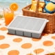 thumbnail image 5 of Molde grande de silicona para cubitos de hielo con tapa | Bandeja de fácil liberación y grado alimentario | Caja de almacenamiento de hielo reutilizable y a prueba de fugas para congelador | Hace, 5 of 6