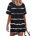 thumbnail image 7 of cfhntfmh 2 Piece Outfits for Women Summer Trendy Print Round Neck Buttons Tops Baggy Pocketed Shorts Loungewear Sets, 7 of 7