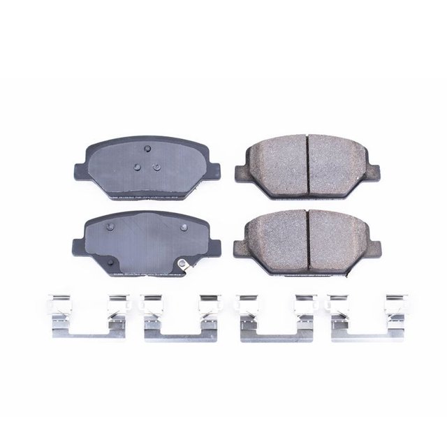 Power Stop Brake Pad 17-1886 Z17 Evolution; FMSI Number D1886; Ceramic Brake Pads; Set Of 4; With Premium Stainless Steel Hardware