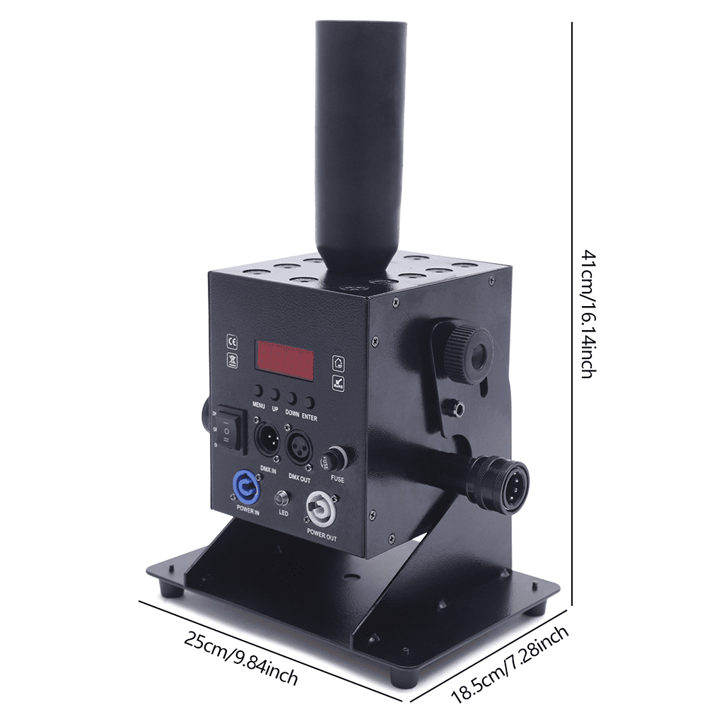 ANQIDI 12x3W LED CO2 Jet Machine, RGB 3 In1 Multi-angle Ejector DMX Control for Stage DJ Party Show Effect Fog Smoke Machine