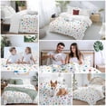 thumbnail image 5 of 3 Piece Colorful Polka Dot Duvet Cover Set California King, Microfiber Comforter/Quilt Cover with Corner Ties and 2 Pillowcases, Rainbow Point Vibrant All Season Soft Bedding with Zipper Closure, 5 of 8