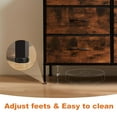 thumbnail image 3 of edx 6 Drawer Fabric Dresser for Bedroom, Chest of Drawer Organizer Storage Cabinet for Closet, Entryway, Rust Brown, 3 of 8