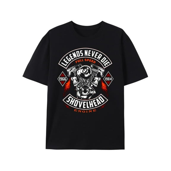 Shovelhead Engine Legends Never Die Motorcycle T-Shirt, T-Shirt, Funny Unisex Shirt Graphic Tee Tshirts
