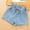 16#Blue, variant on gljltg Little Girls Jean Shorts Cut Off Denim Shorts Elastic Waist Button Shorty Shorts for Teen Girls