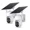 WHITE-2 pack, variant on GMOX 2 Pack 4G LTE Cellular Trail Cameras, Solar Game Cameras with Built-In SIM, 48MP Photos, 2K Live View, 360 ° View, PIR Night Vision, No WiFi, IP65, Camo