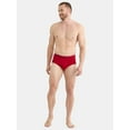 thumbnail image 4 of George Men's Cotton Blend Stretch Mid-Rise Brief, 6-Pack, Sizes S-2XL, 4 of 11