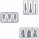 thumbnail image 1 of Resin Knife Holder Handle Mold Collection, 3Pcs Handle Resin Casting Mold for DIY Cutlery Handle Epo, 1 of 5