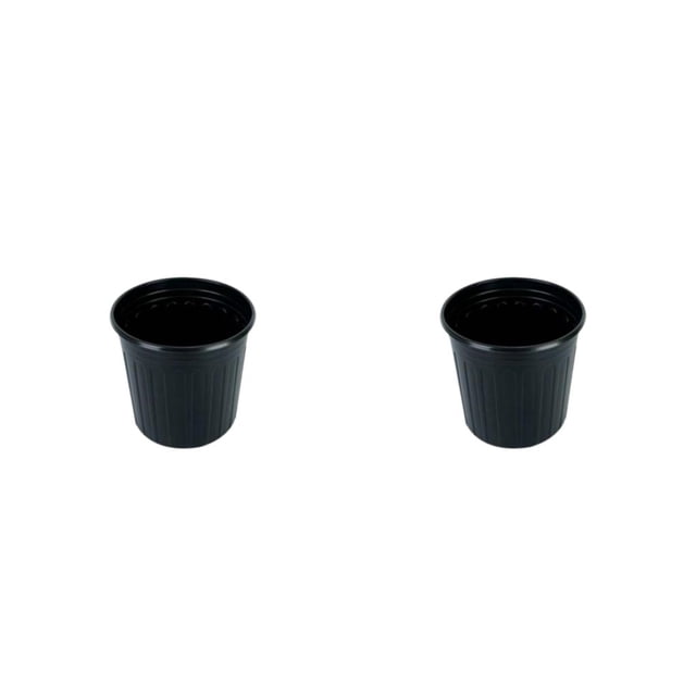 Wosthever Caja de cultivo, maceta para vivero, de plástico, suculenta, interior, ligero, jardín, herramientas para el hogar, contenedor, Negro/18.8*18.5*13.5 2piezas