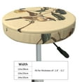 thumbnail image 2 of Goofa Vintage Bird Printed Stool Covers Round, Waterproof Round Bar Stool Covers Anti-Slip Round Bar Stool Seat Cover with Elastic Bands Durable -14 inch, 2 of 7