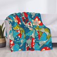 thumbnail image 4 of Throw Blanket for Couch, Japanese Koi Super Soft Fuzzy Comfy Warm Cute Throw Blanket, Lightweight Cozy Plush Flannel Blanket Throws for Sofa Bed All Season, 4 of 5