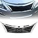 thumbnail image 3 of HECASA Front Bumper Grill Compatible with 2013 2014 2015 Nissan Altima 623103TA0A NI1200250 Upper Grille Chrome Shell Black Insert Sedan Assembly, 3 of 4