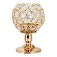 thumbnail image 2 of Metal Hierro Cristal candeliere candelieres Pir Oro europeo moderno candeliere para hogar Decoración de l El 10x10x15cm perfecl Candelero de cristal, 2 of 7