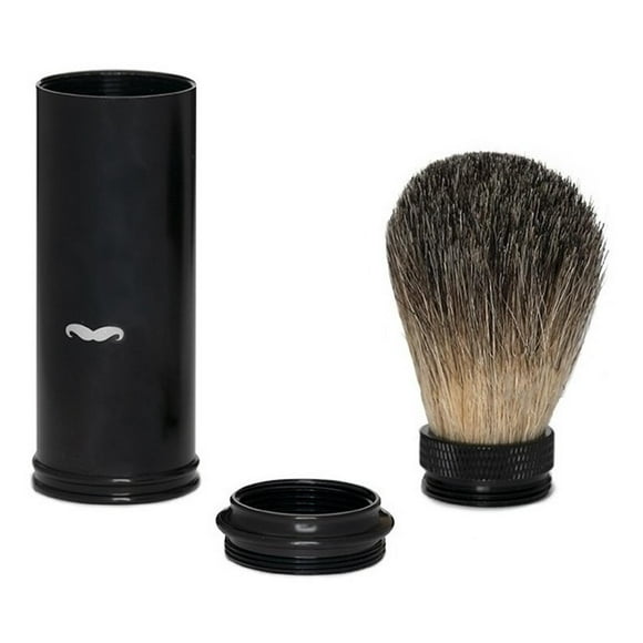 Brocha Viajera De Afeitar The Shaving Co Negro 21mm amarillo 1