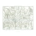 thumbnail image 2 of Unknown 24x20 White Modern Wood Framed Museum Art Print Titled - Battle of Eylau, Field Plan - Thiers 1866, 2 of 4