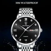 POEDAGAR Men Watch Sport Chronograph Quartz Watches Top Brand Luxury Full Steel Waterproof Luminous Date Man Fashion Wristwatch