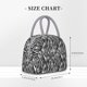 thumbnail image 2 of Balery Zebra Bolsa de Almuerzo para Mujeres, Caja de Almuerzo, Bolsa de Almuerzo Pequeña Impermeable, Tote de Almuerzo Reutilizable con Gran Capacidad, 2 of 6