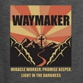 thumbnail image 2 of WAYMAKER Miracle Worker Promise Keeper Inspirational/Christian Mens Long Sleeve Shirt, Heather Black, Medium, 2 of 5